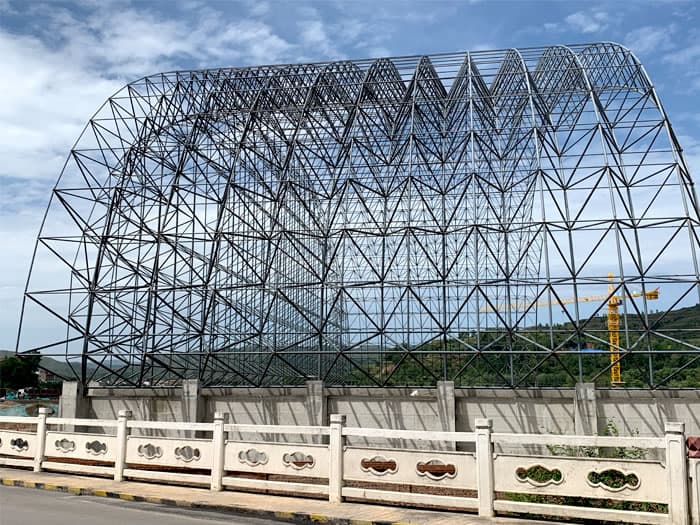 济源山寨矿储煤棚网架